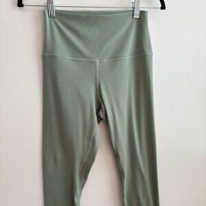 New Lululemon Align high rise crop pant 23” Size 6. Light sage green